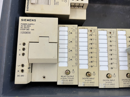 Siemens S5-100U CPU 100 PLC Bundle Power Supply, Bus, Digital/Relay I/O Modules