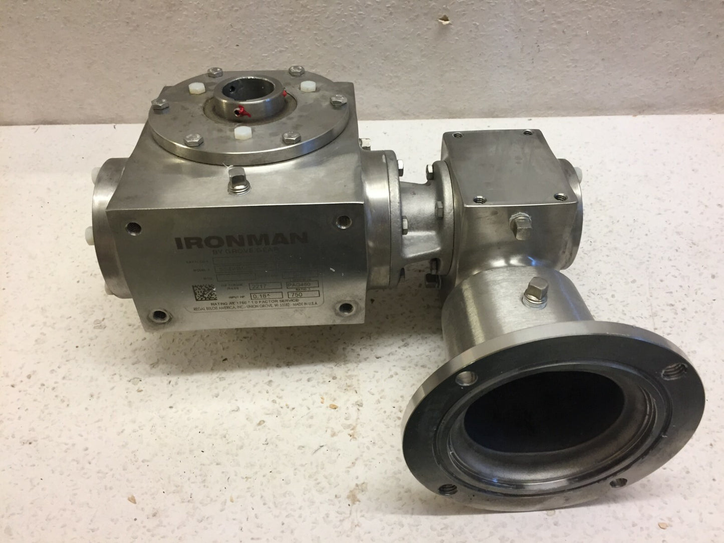 Grove Gear Ironman SS-DHM-824-750-H25-56-23 (SP) Ratio 1:750 B/15 0.181 Input HP
