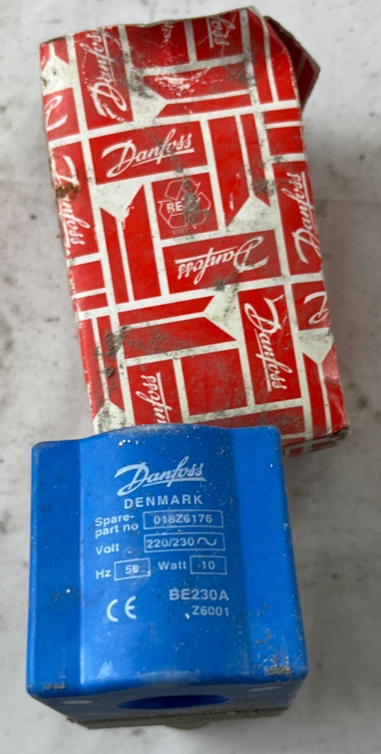 Danfoss BE230A 018Z6176 Solenoid Coil 220/230V 10W for EVR Valves New in Box