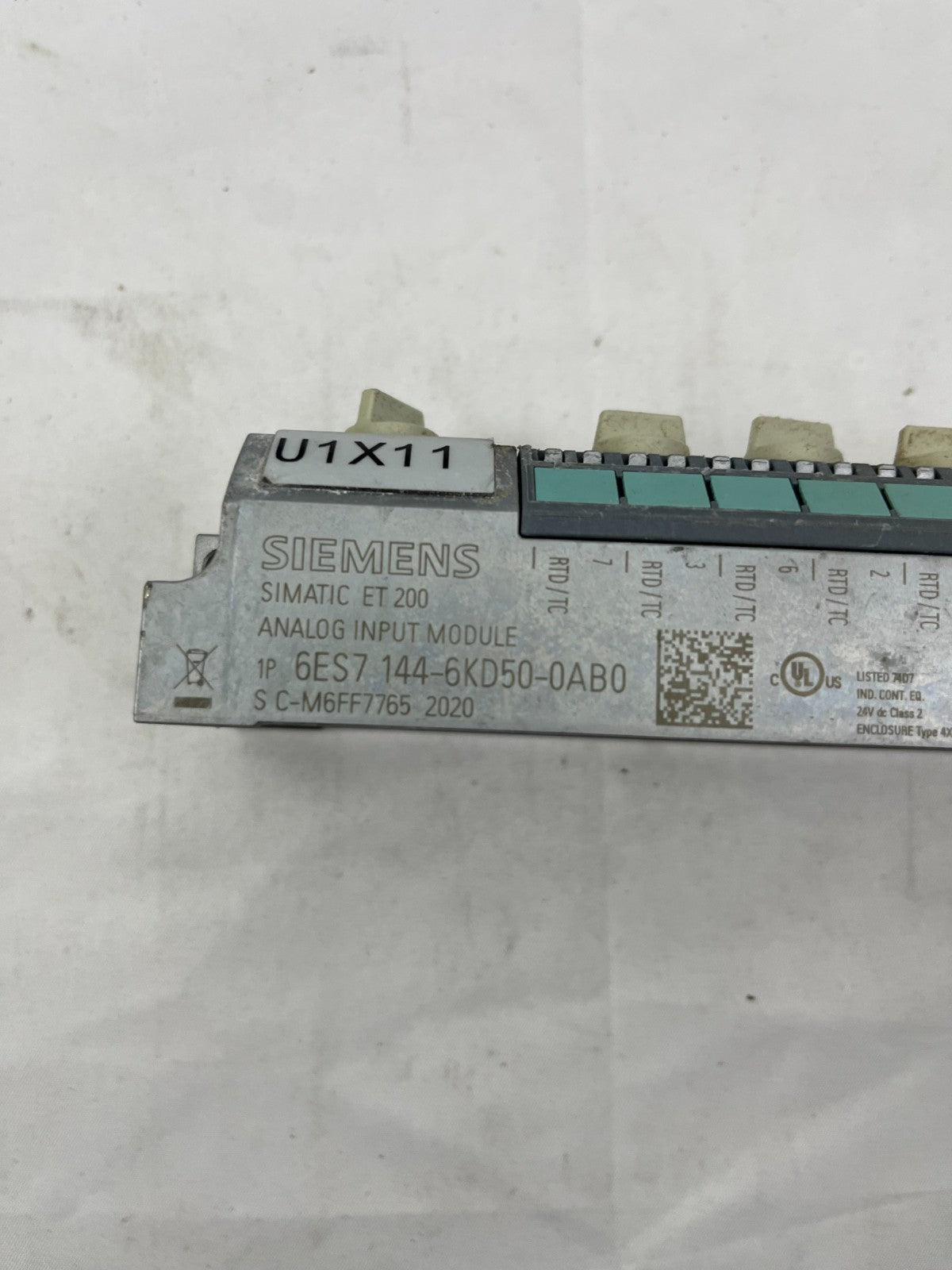 Siemens ET200eco PN Analog Input Module 8AI RTD/TC 144-6KD50-0AB0 IP67 Used