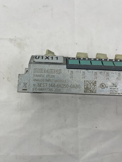 Siemens ET200eco PN Analog Input Module 8AI RTD/TC 144-6KD50-0AB0 IP67 Used