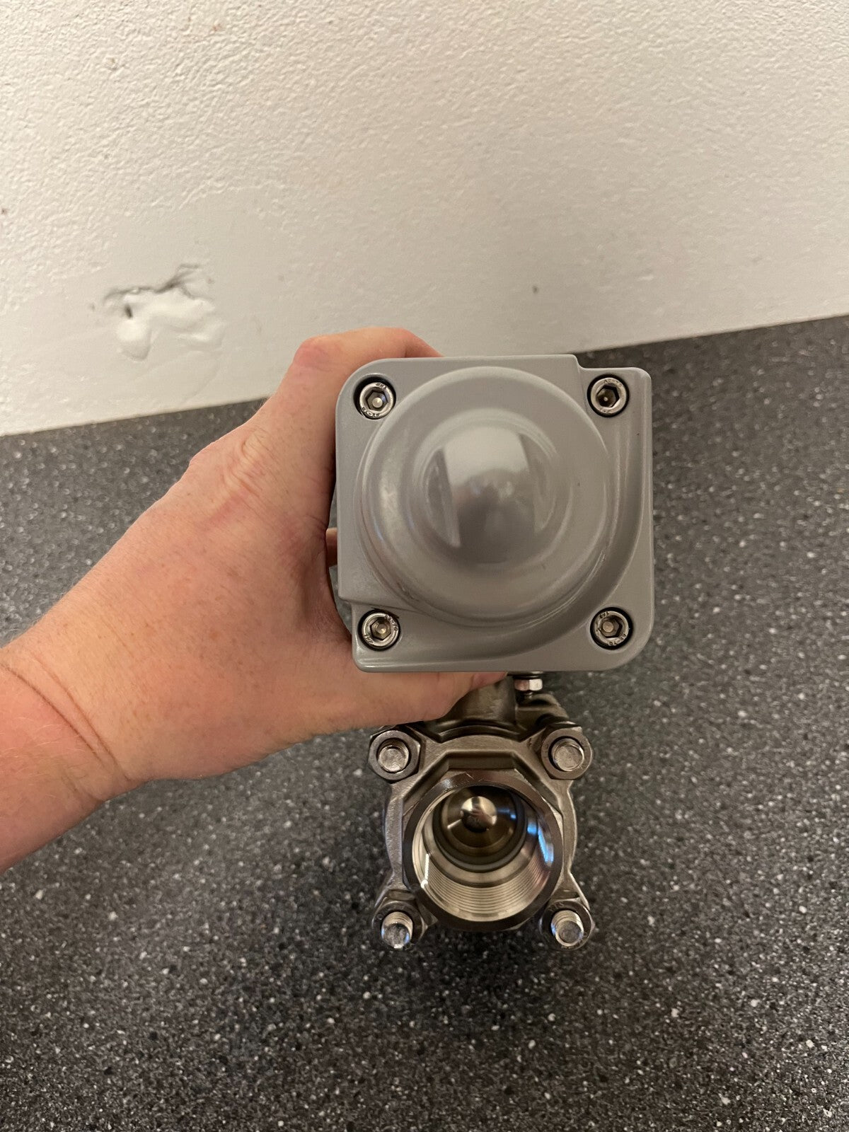 Festo VZBA 1-1/4" Stainless Steel Pneumatic Ball Valve Actuator VZBA-63-T-22