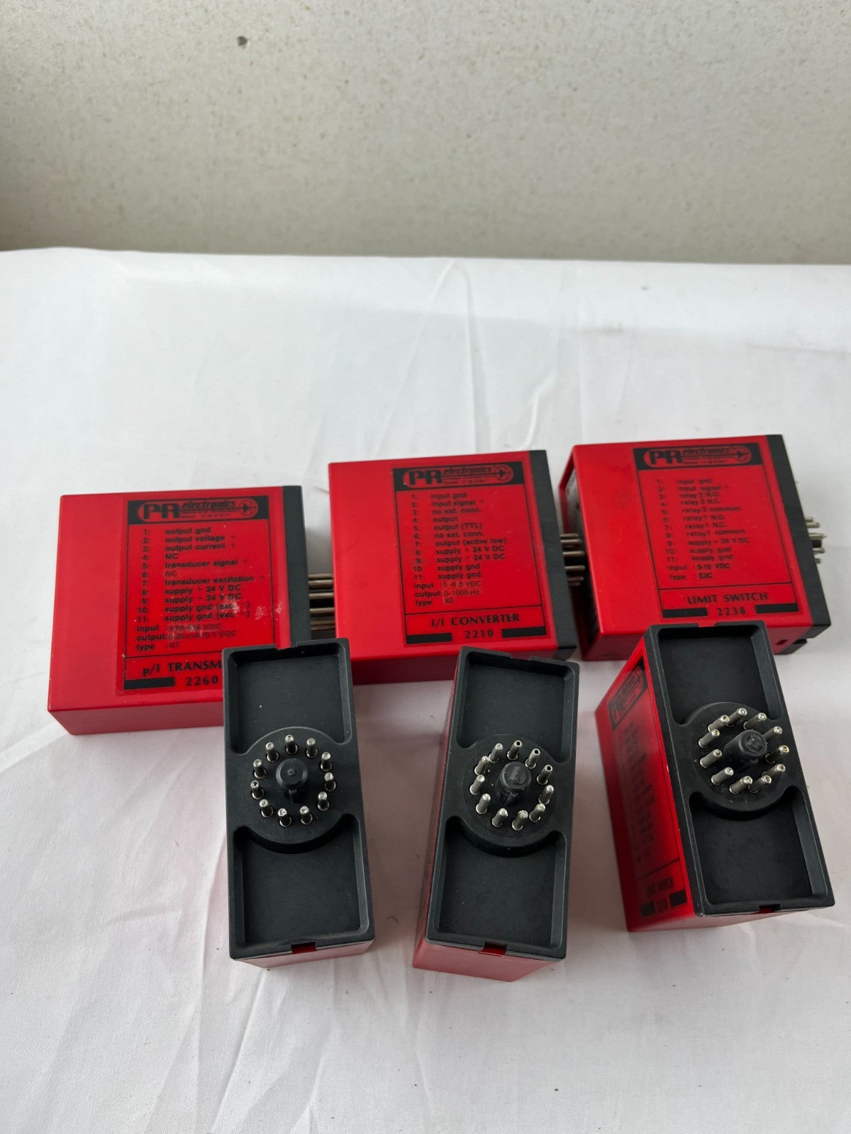 PR Electronics System 2200 Lot 6 Modules 2260 2204 2210 2237 2238 DIN Rail