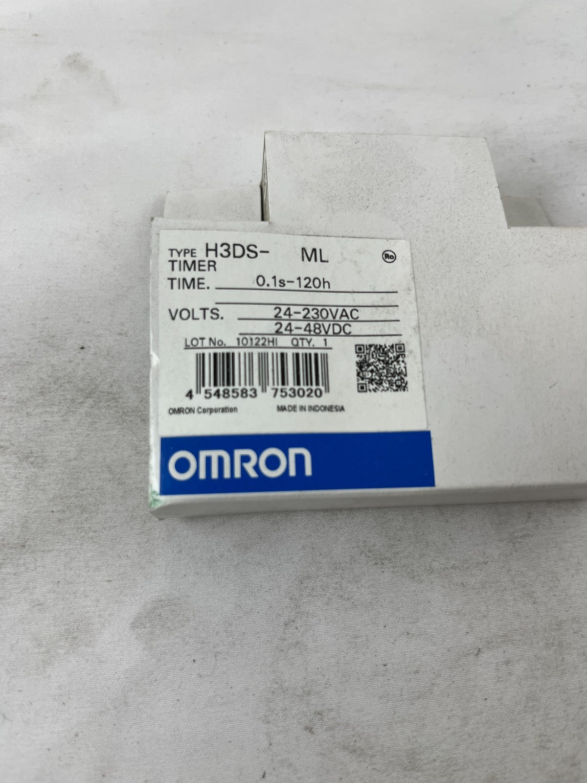Omron H3DS-ML Multifunction Timer Relay 24-230VAC 24-48VDC New in Box