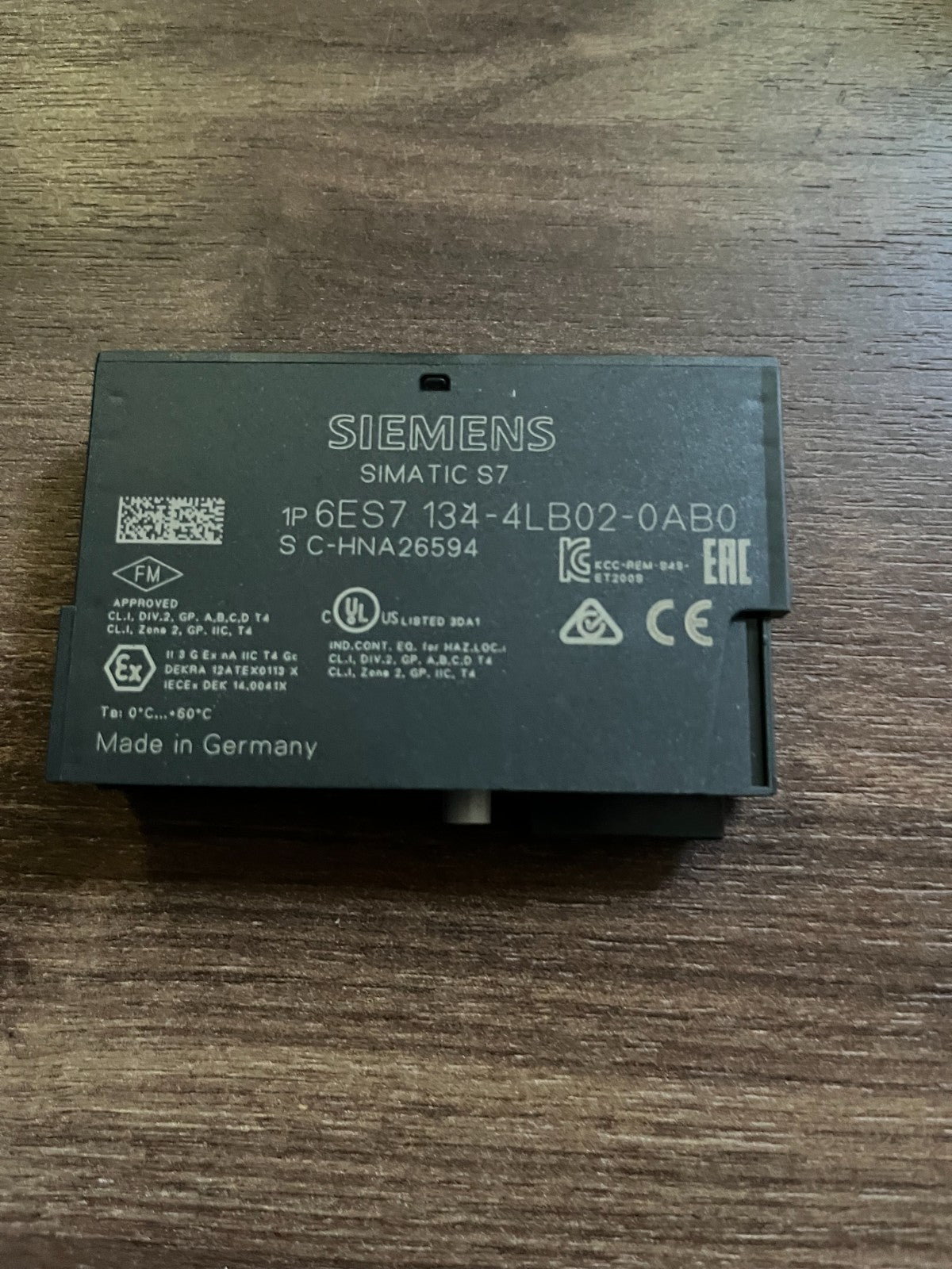 Siemens SIMATIC S7 6ES7 134-4LB02-0AB0 ET200S 2AI U Electronics Module Used