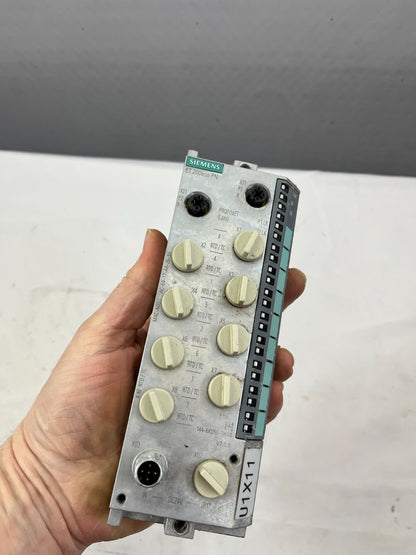 Siemens ET200eco PN Analog Input Module 8AI RTD/TC 144-6KD50-0AB0 IP67 Used