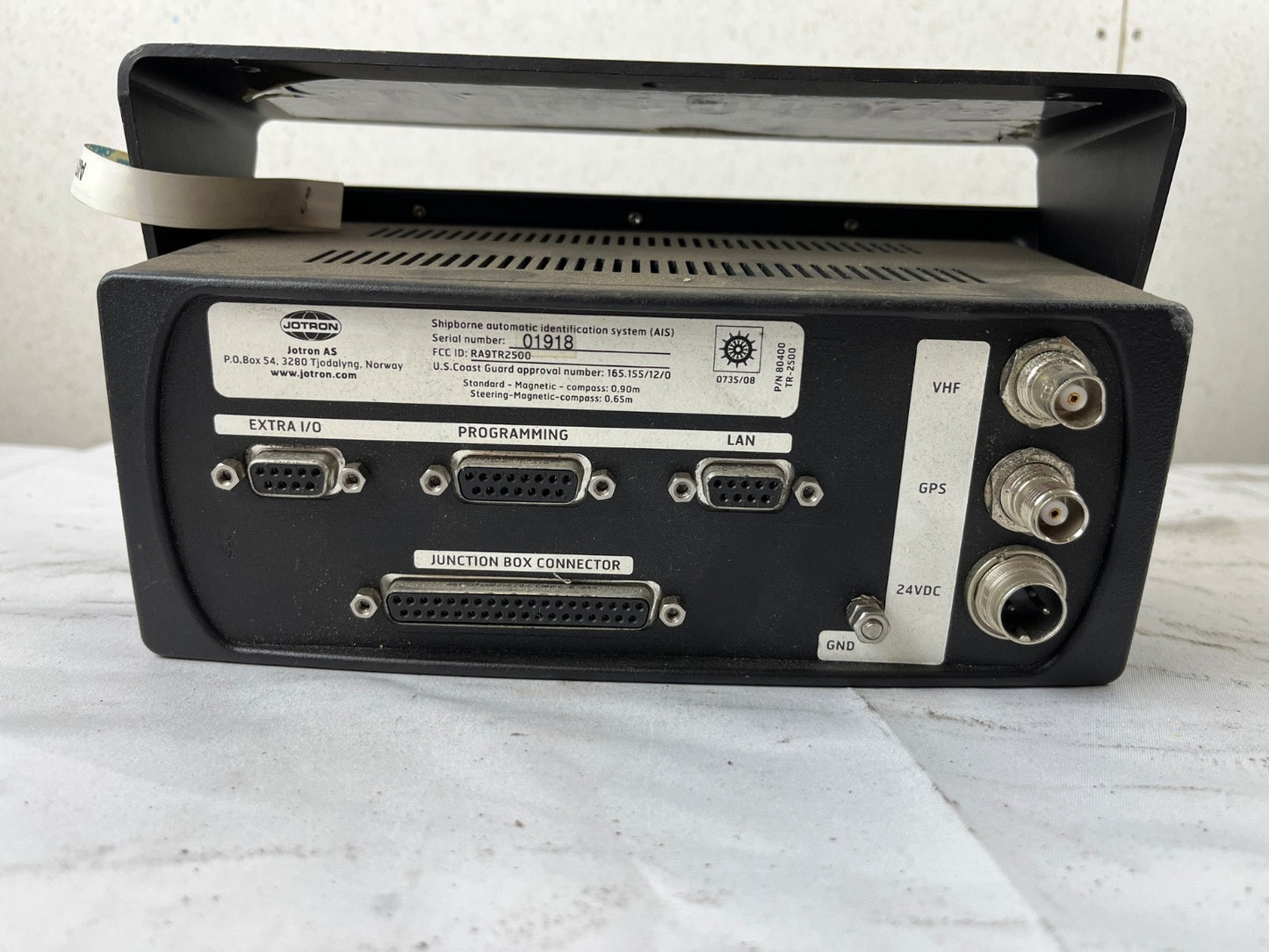 Jotron Tron UAIS TR-2500 AIS Transponder Shipborne Identification System Tested