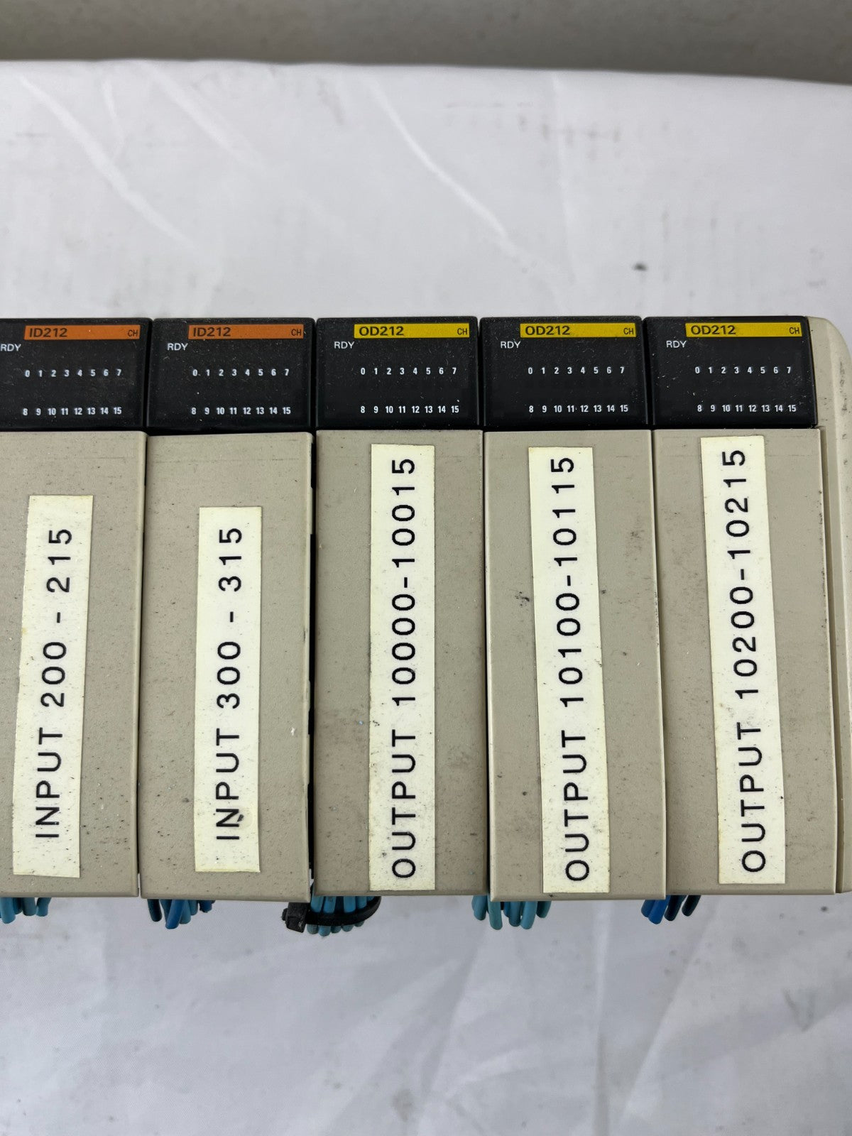 Omron CQM1 CPU41 PLC System PA203 ID212 OD212 Rack RS232 Good Used