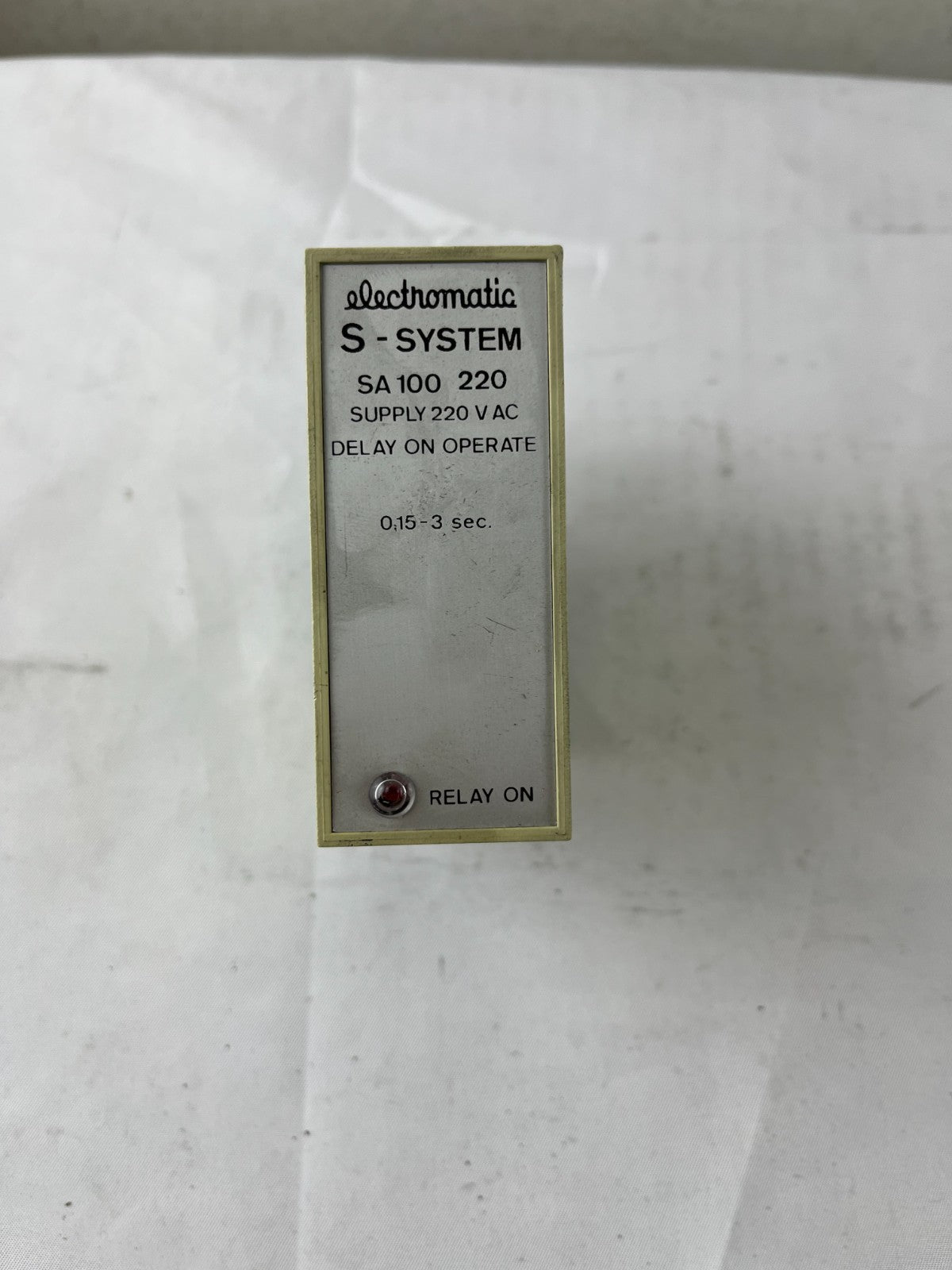 Electromatic SA100 220 Time Delay Relay 220V AC 0.15-3 Sec Delay On Operate