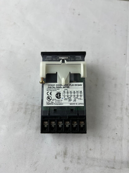 Omron K3GN-NDC-FLK DC24V Digital Panel Meter 4-20mA Used Spare Unit