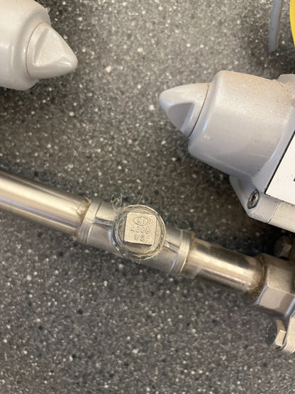 Festo Pneumatic Actuated Ball Valve Assemblies with 2x SRBC-C4 Sensor Boxes