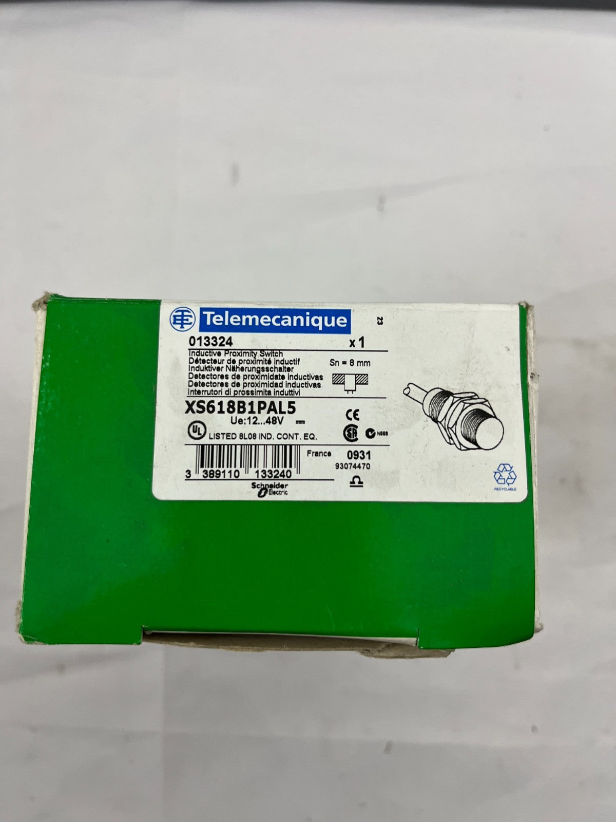 Telemecanique XS618B1PAL5 Inductive Proximity Sensor M18 8mm 12-48V Schneider
