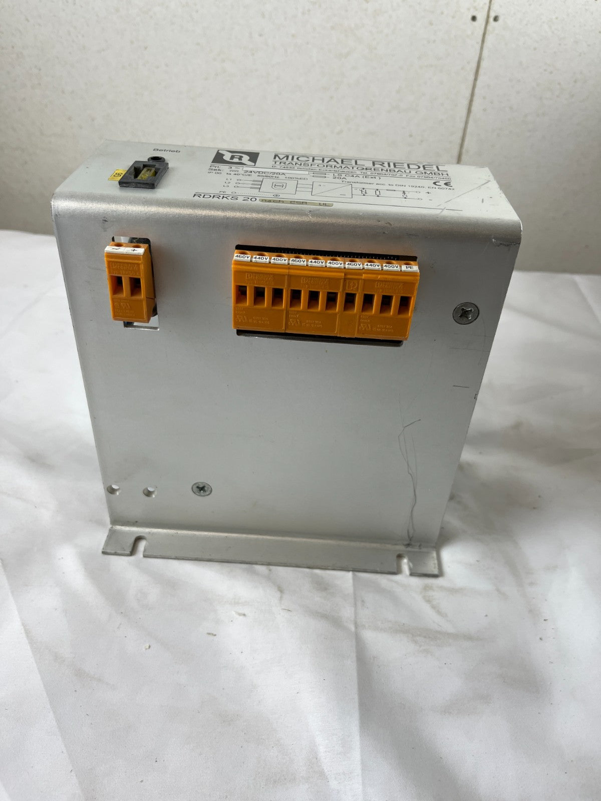 Michael Riedel RDRKS 20 24VDC 20A Industrial Power Supply 3-Phase Used Working