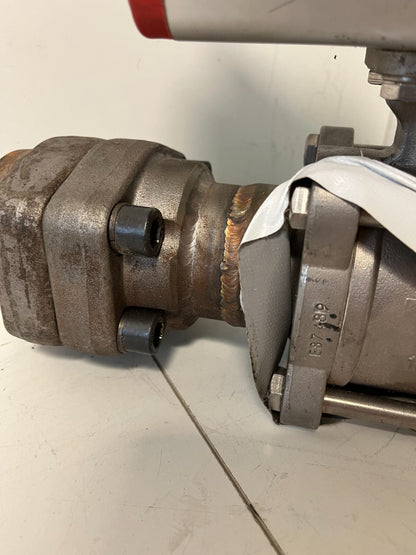 END-Armaturen ZA310367 DN50 Pneumatic Ball Valve PN64 SS PTFE Double Acting