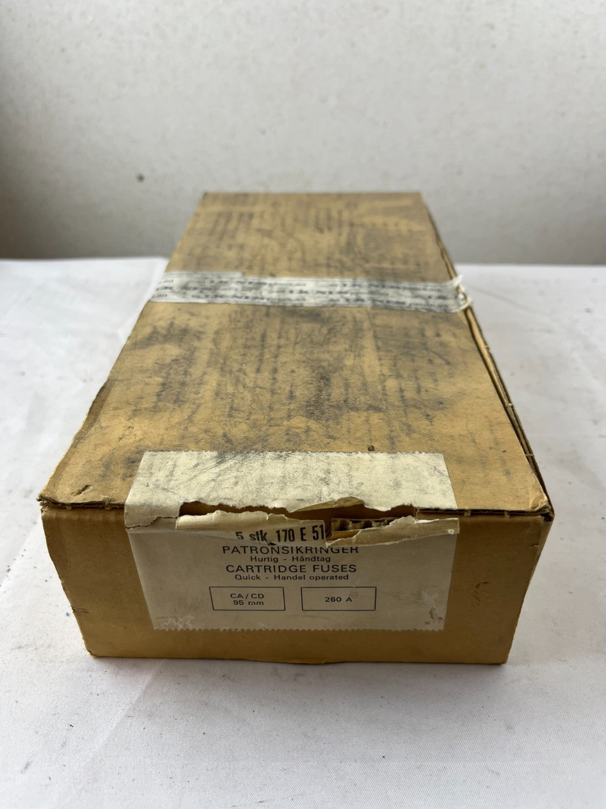 5x LK‑NES 170E5125 260A 500V HL Cartridge Fuses CA/CD 95mm NEW NOS