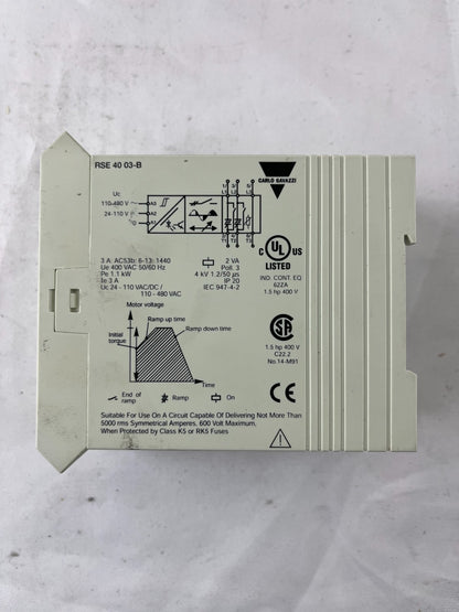 Carlo Gavazzi RSE4003‑B AC Semiconductor Motor Controller 3‑Phase Soft Starter