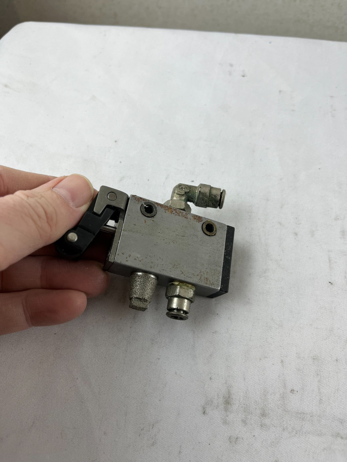 Rexroth 0820 402 002 Pneumatic Roller Lever Valve 10 Bar Used Spare Unit