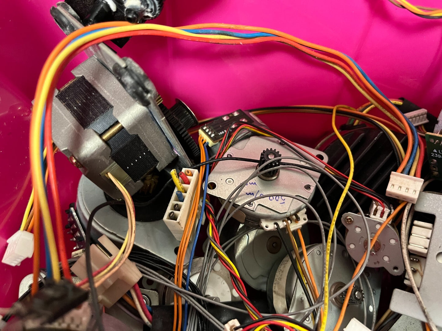 Large Lot of Assorted Stepper Motors and Components - Hobbyist/Repair Parts