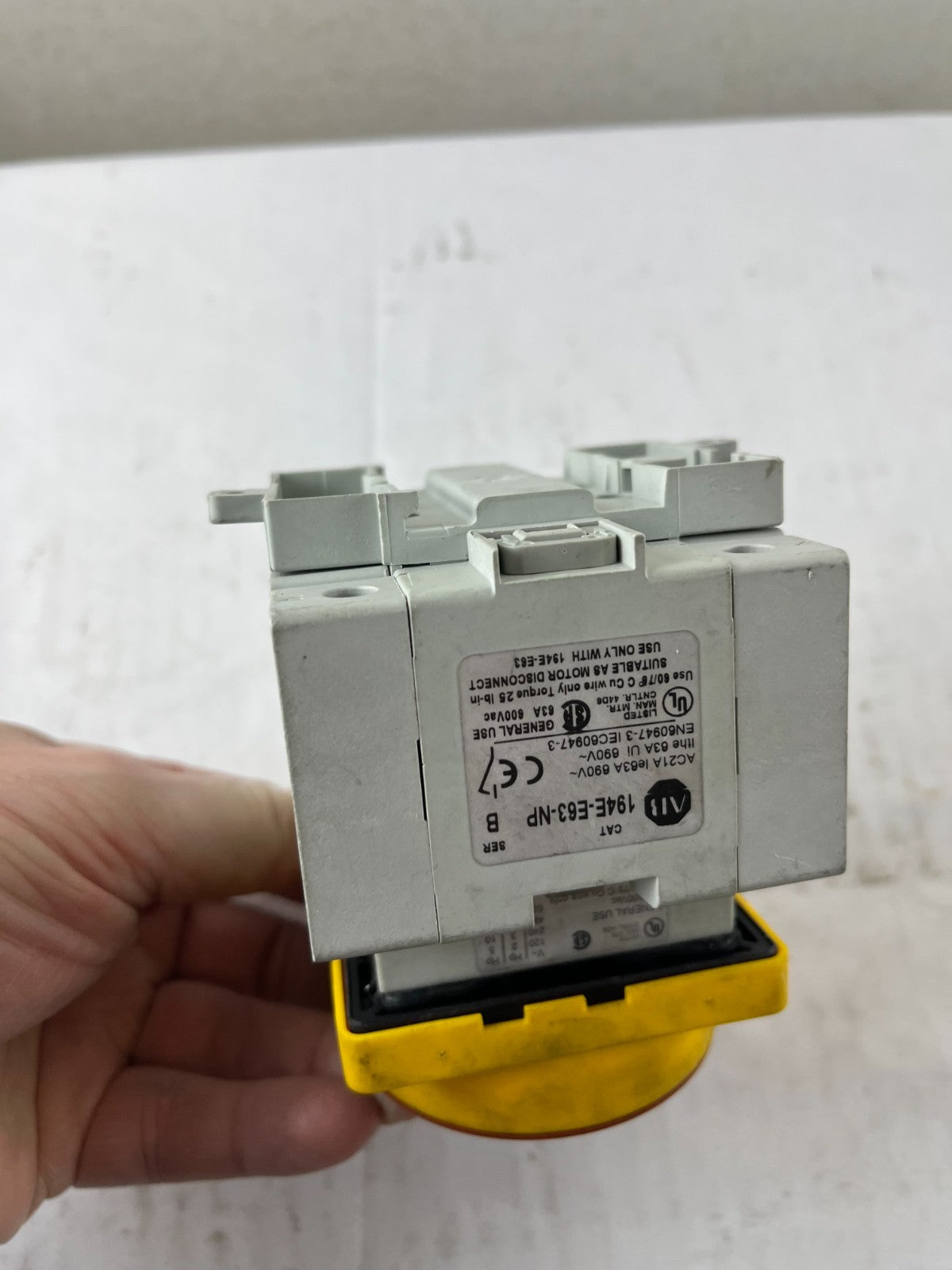 Allen Bradley 194E-E40-1753 Rotary Isolator Switch 40A 690V Motor Disconnect