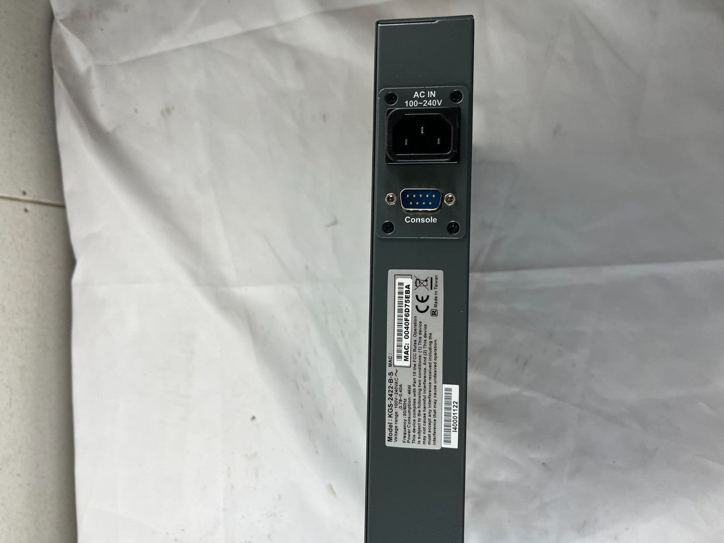 KTI KGS-2422-B-S 24-Port Managed Gigabit Ethernet Switch Rackmount Spare Unit