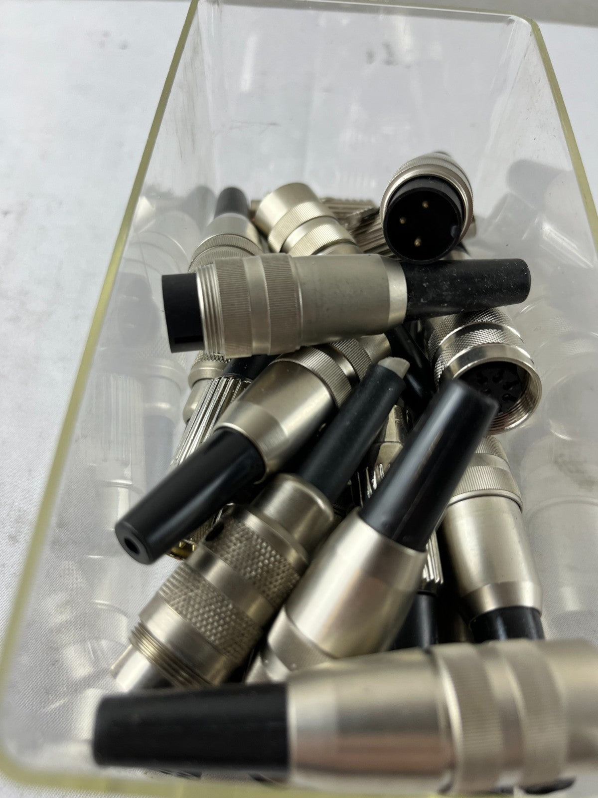 Industrial Circular Metal Connectors Male Female Bundle Used Spare Parts