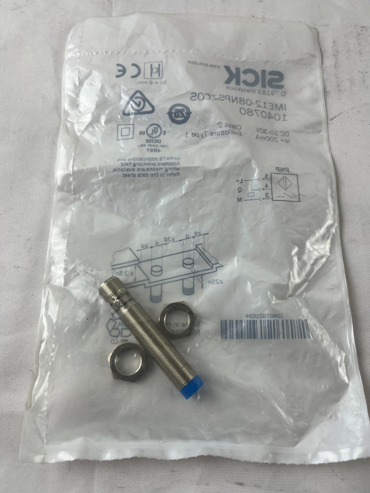 SICK IME12-08NPSZC0S Proximity Sensor NEW 8mm M12 PNP Inductive 1040780 Sealed