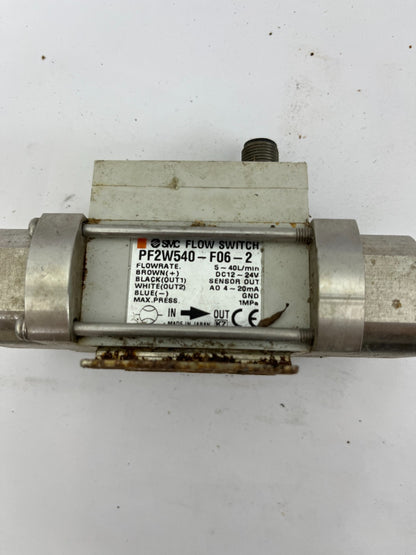 SMC PF2W540-F06-2 Flow Switch for Water 5–40L/min DC12–24V 1MPa Used Sensor
