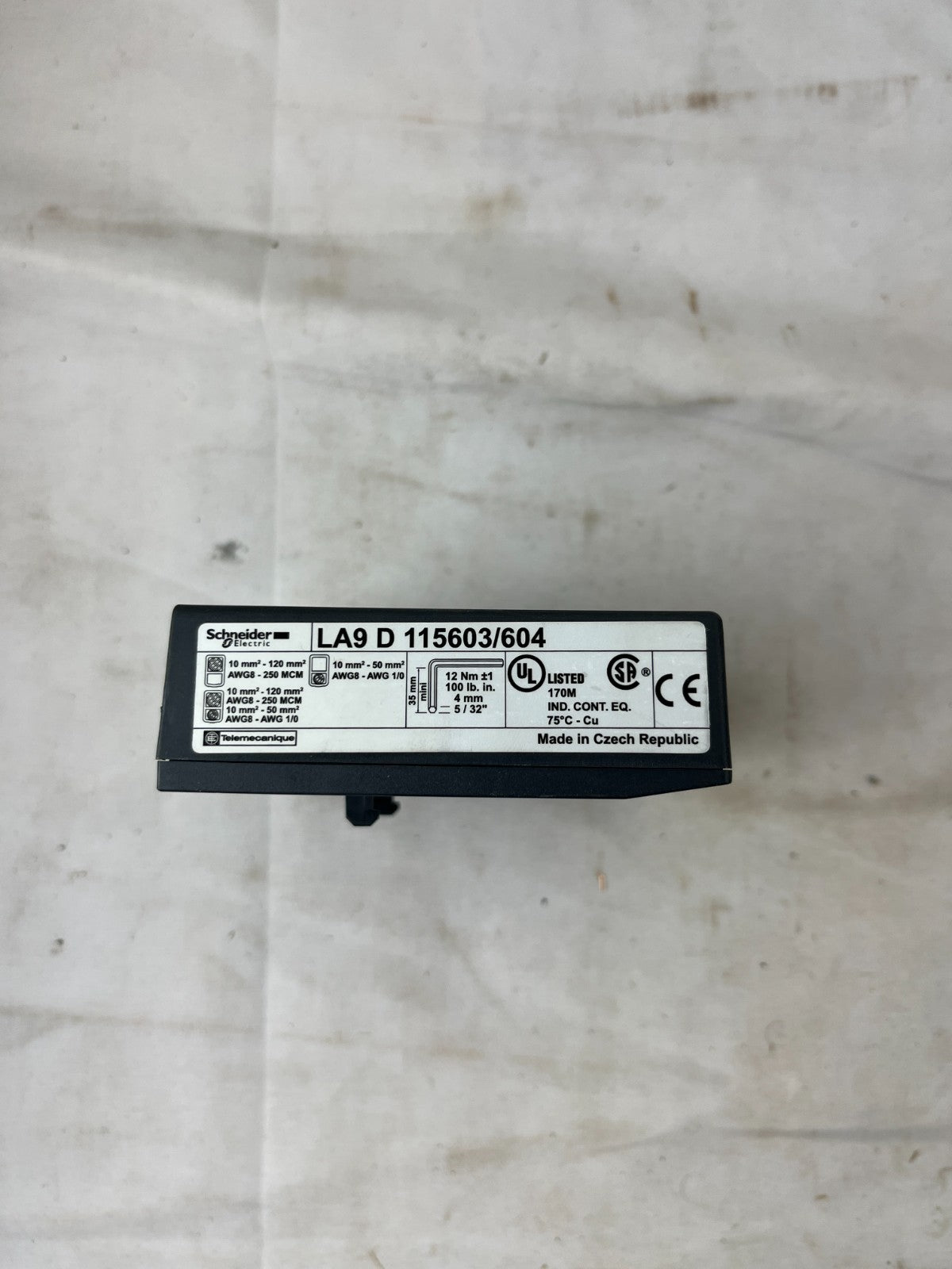 Schneider LA9D115603/604 Terminal Cover Telemecanique Used Spare Unit