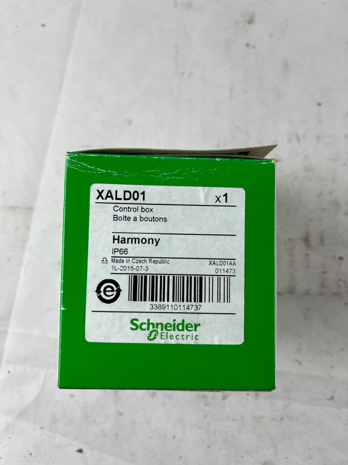 Schneider Electric XALD01 Harmony XAL 1‑Hole Empty Control Box IP66 New