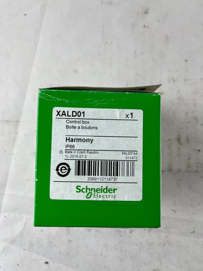 Schneider Electric XALD01 Harmony XAL 1‑Hole Empty Control Box IP66 New
