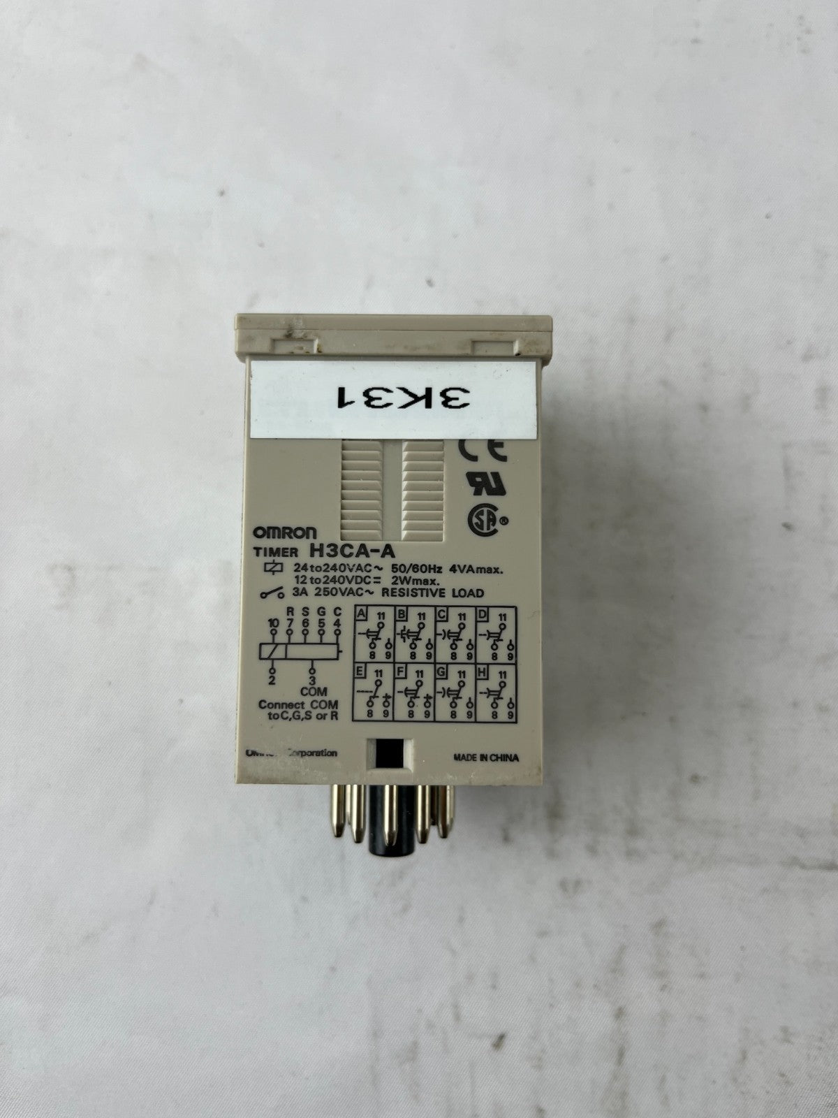 Omron H3CA-A Analog Timer 24-240VAC/DC 11-Pin Used Spare Unit