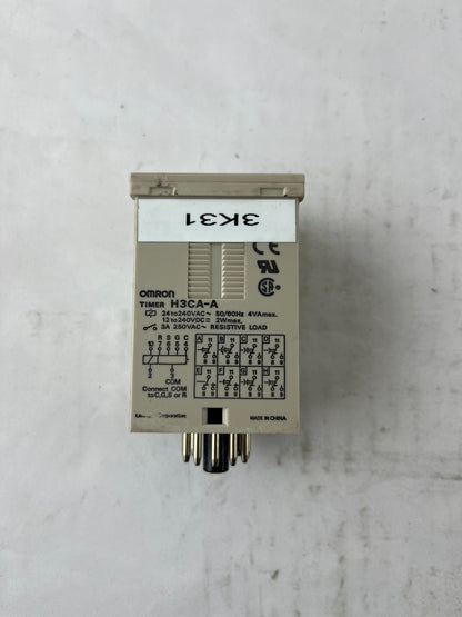 Omron H3CA-A Analog Timer 24-240VAC/DC 11-Pin Used Spare Unit