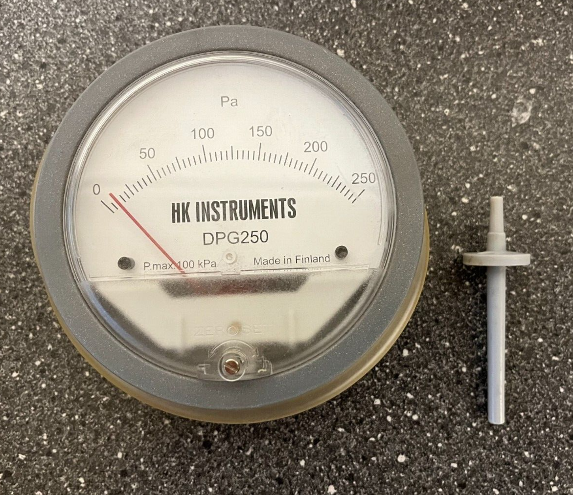 HK Instruments DPG250 Differential Pressure Gauge 0-250 Pa - New, Never Used