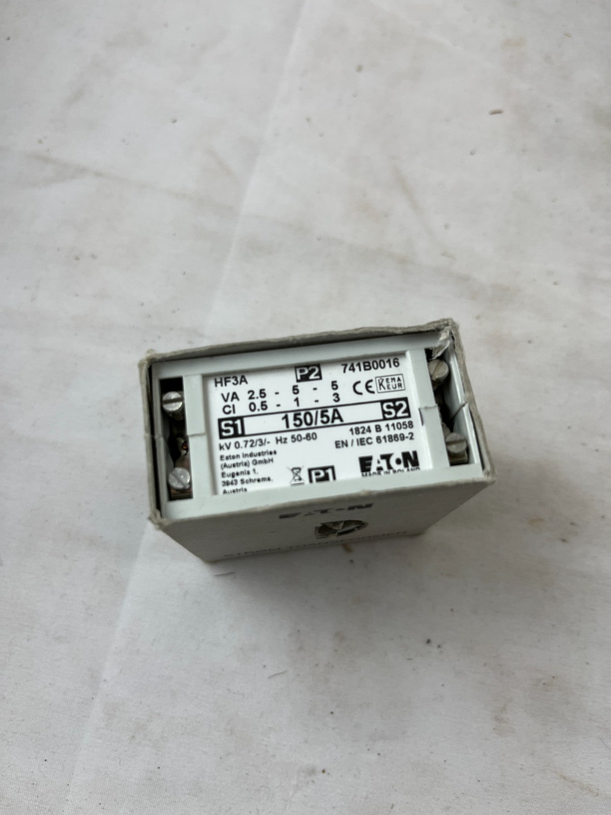 Eaton HF3A 741B0016 Current Transformer 150/5A 50/60Hz New in Box