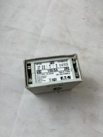 Eaton HF3A 741B0016 Current Transformer 150/5A 50/60Hz New in Box