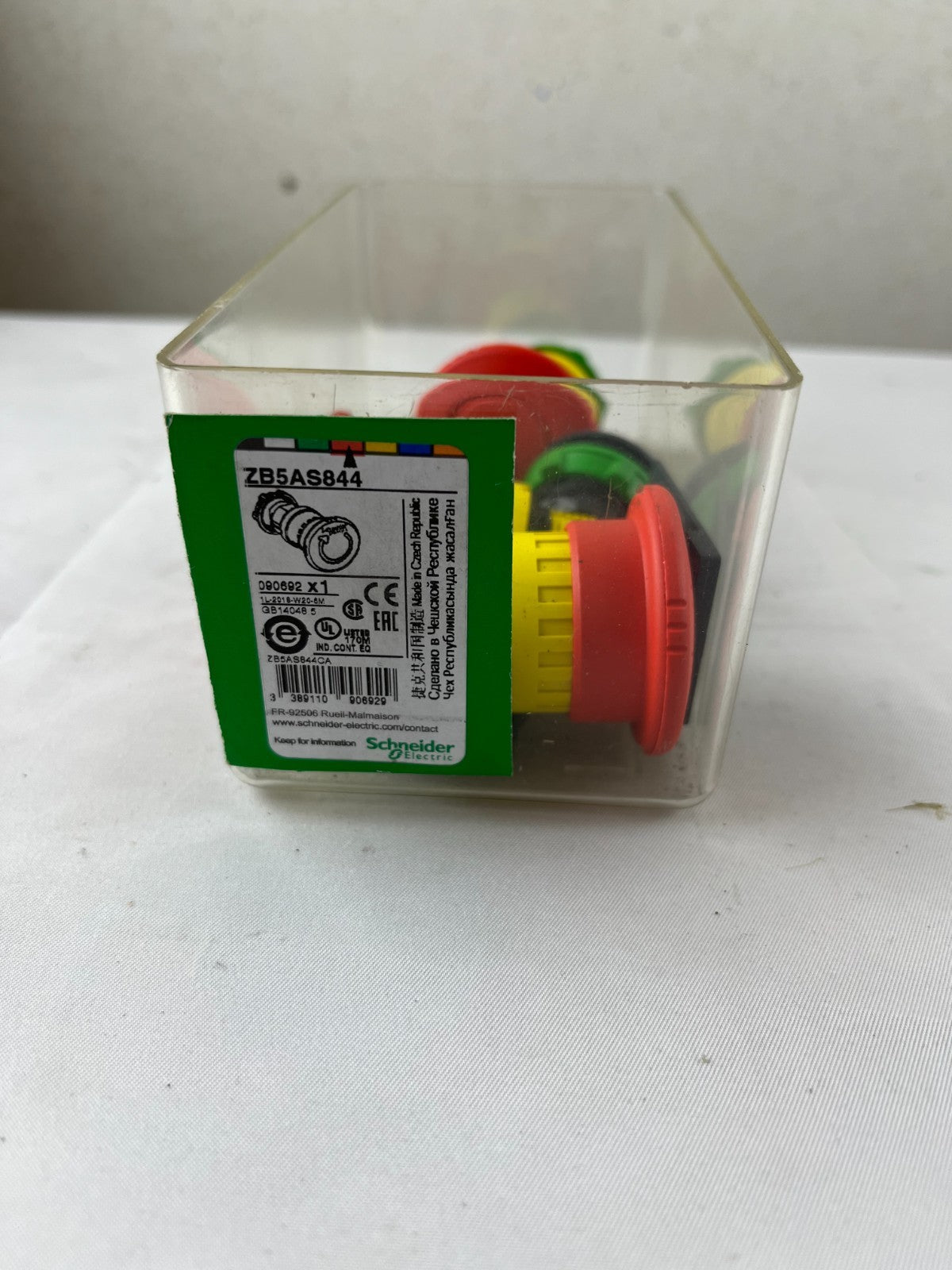 Schneider Electric ZB5AS844 Harmony XB5 Emergency Stop Head Lot New Used