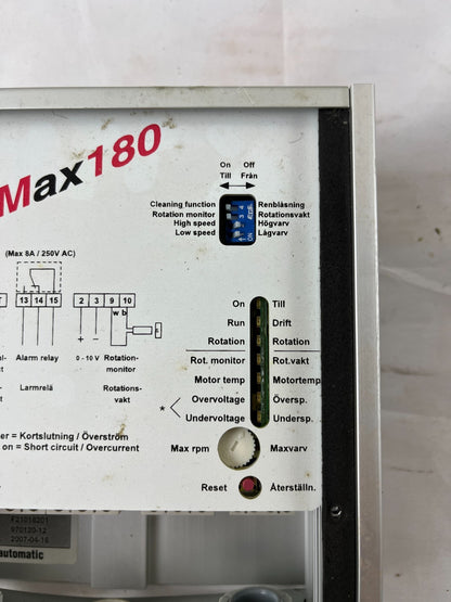 IBC Automatic MicroMax180 F21018201 Motor Controller 3x230V 180W Used Spare