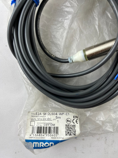 Omron E2A-M12LS04-WP-C1 Inductive Proximity Sensor 12-24VDC 5m New Spare Unit