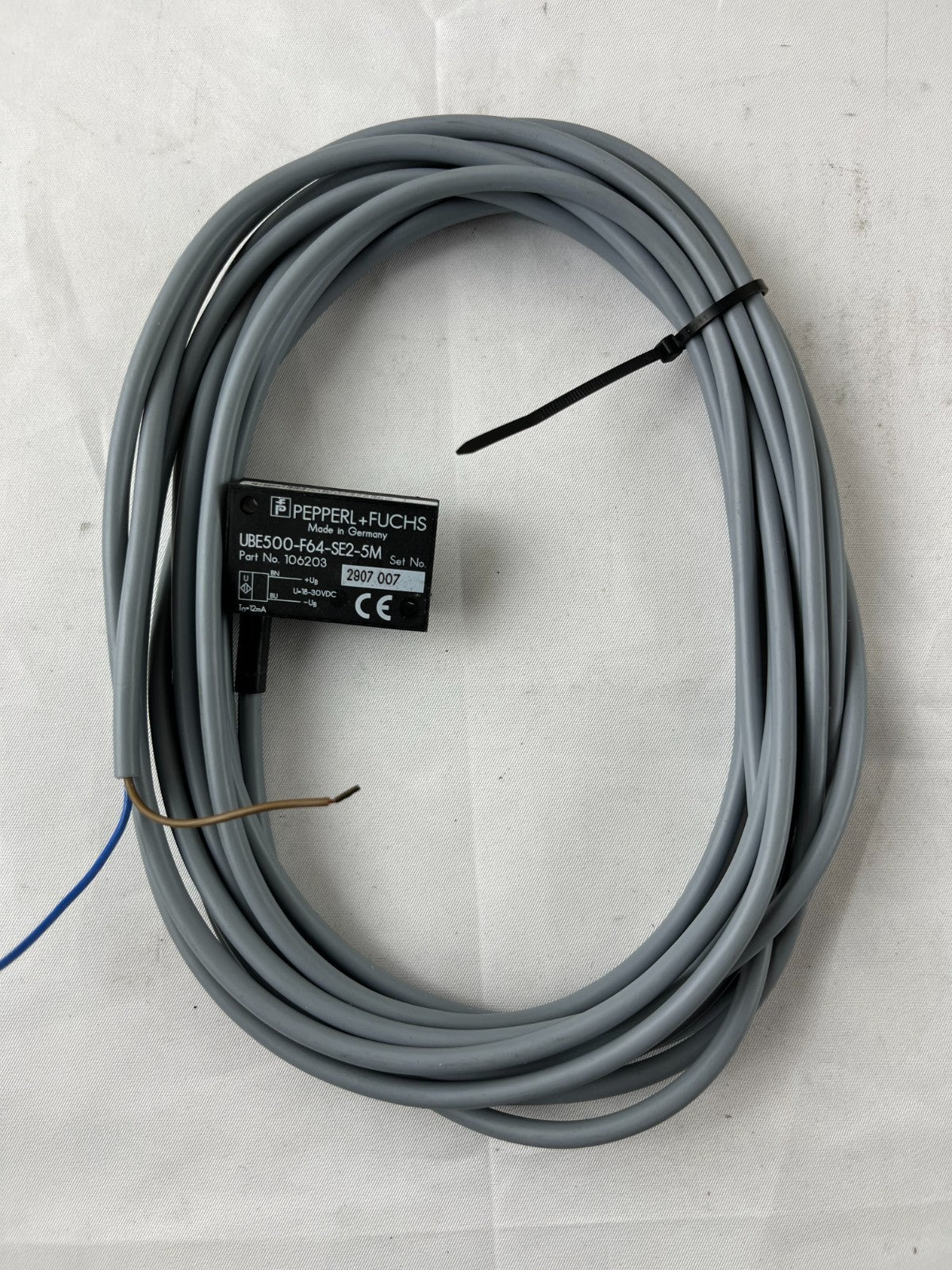 Pepperl+Fuchs UBE500-F64-SE2-5M NEW Ultrasonic Sensor 500mm 106203 Germany