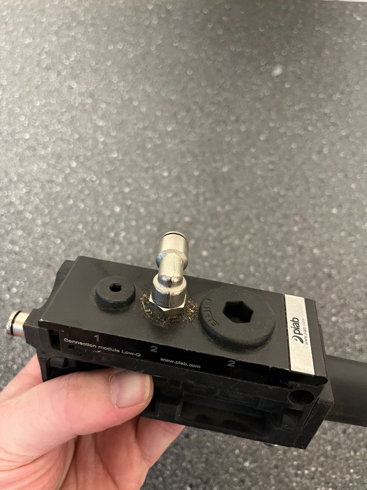 Piab Vacuum Connection Module Low-G - Used, Good Working Condition