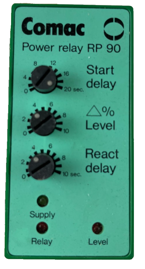 Comac RP90 Power Relay NEW 3-Phase 230VAC Motor Monitor 0-6A Denmark Made