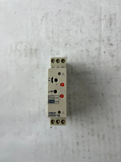 Omron H3DS-GL Timer Relay 24-230VAC 24-48VDC DIN Rail Used Spare Unit