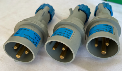 Palazzoli PM16/1100FPB IEC60309 16A 200-250V IP44 Plugs New 3 Pcs Spare Units