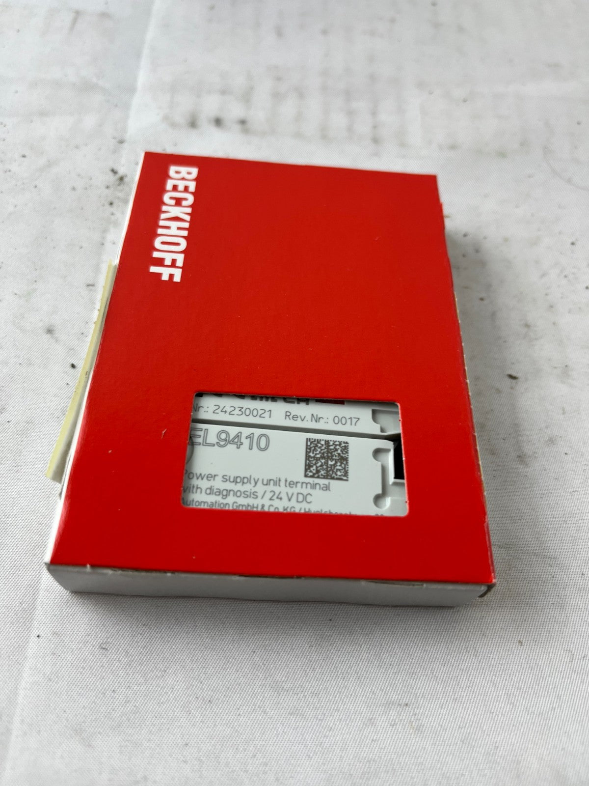 Beckhoff EL9410 EtherCAT Power Supply Terminal 24V DC 2A with Diagnostics New