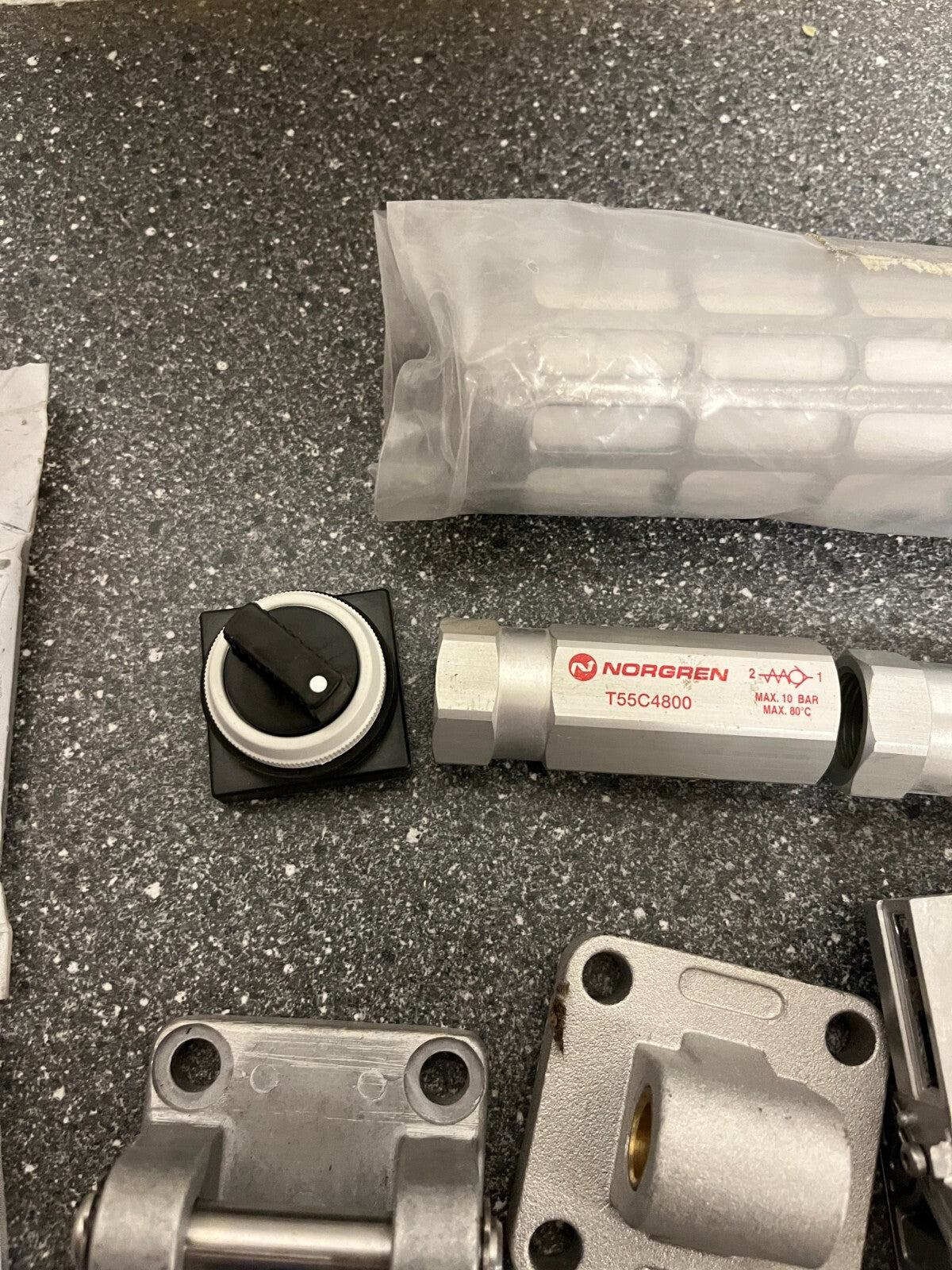 Industrial Pneumatic Components Lot – Norgren, Camozzi, Festo, Mixed New & Used