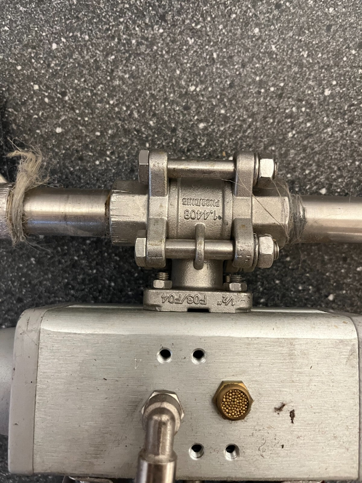 Festo Pneumatic Actuated Ball Valve Assemblies with 2x SRBC-C4 Sensor Boxes