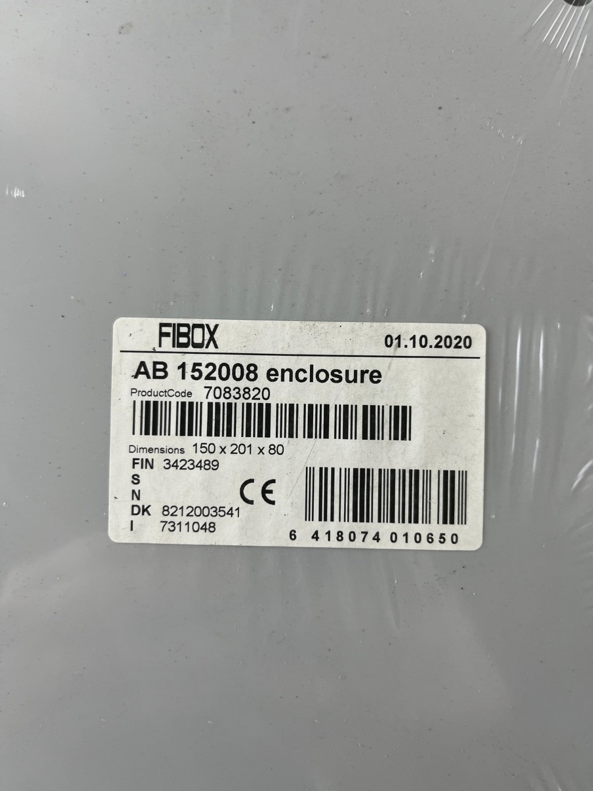 Fibox AB 152008 Enclosure 7083820 EURONORD ABS IP66 IP67 150x201x80mm New