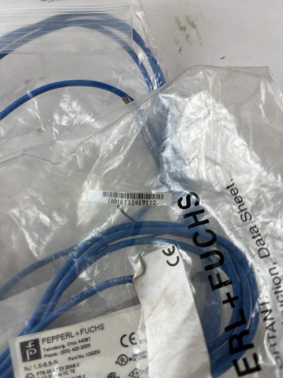 Pepperl+Fuchs NJ1.5-6.5-N Inductive Proximity Sensor 10–30 VDC New Spare