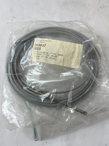 PT100 Temperature Sensor Probe Ø6x80mm 5m Cable Industrial RTD New Unit