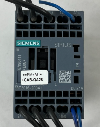 Siemens Sirius 3RT2016-2FB41 Contactor 24VDC 9A 4kW Used Working Spare Unit